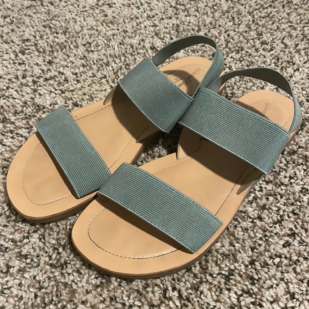 Sage green sandals